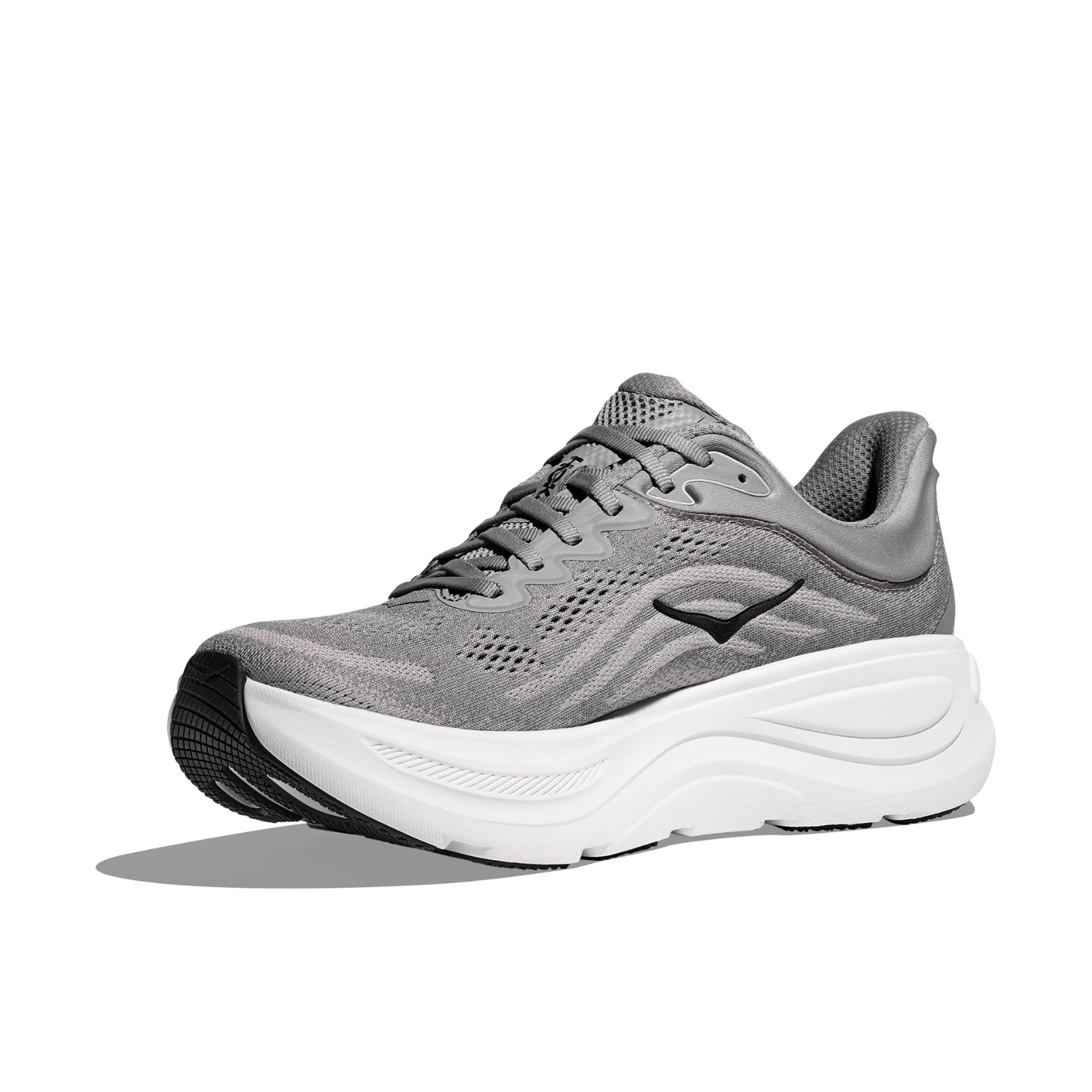 Hoka Bondi 9 Running Shoe ¨C Men's - Stucco/Grout/Black/Black/Black/White/Cosmic Grey/Ultramarine/Drizzle/Downpour/Frost/Pale