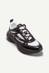 JUNA LACE-UP SNEAKER - White/Nickel - 2