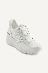 KALINDA WEDGE SNEAKER - BRIGHT WHITE - 2