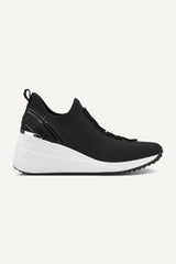 KEEVA WEDGE SNEAKER - Black - 1
