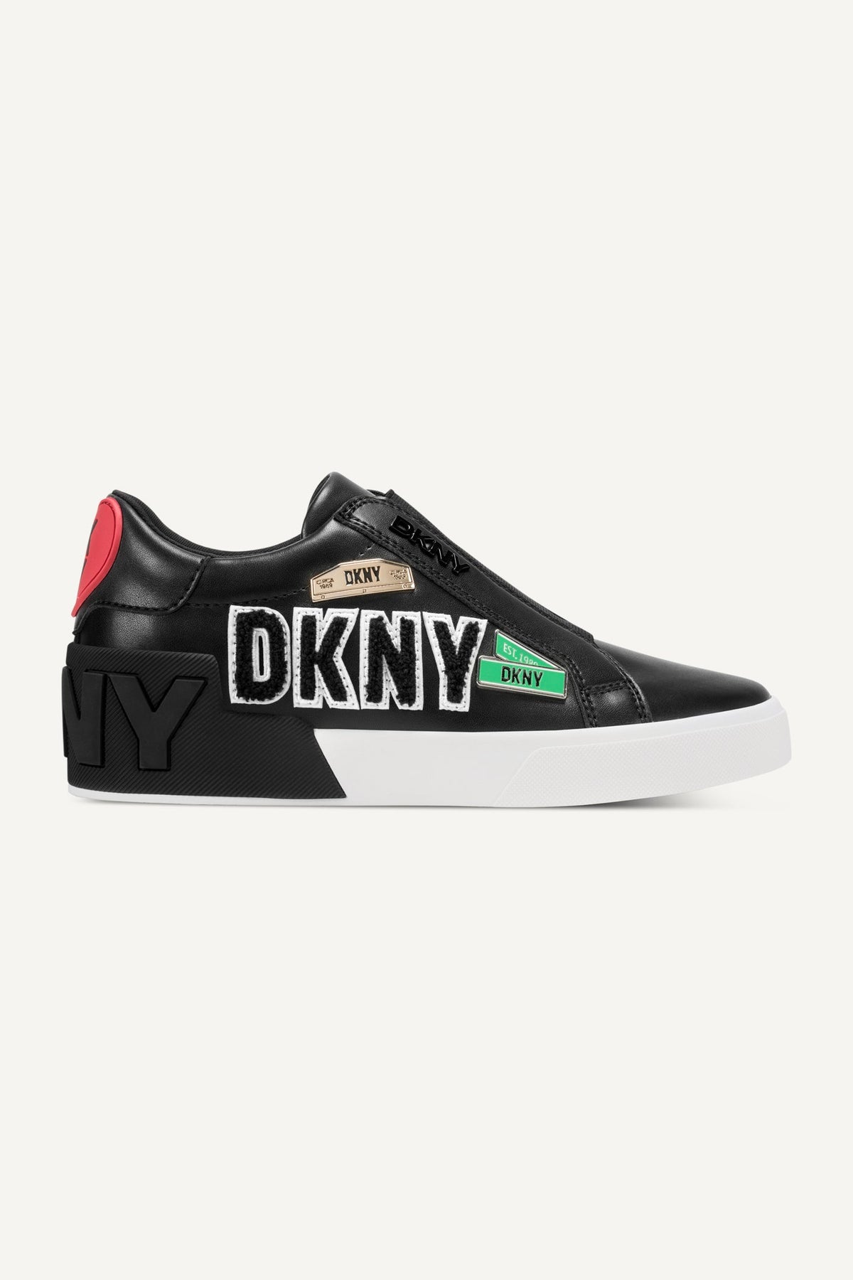 MINDI CITY SIGNS SLIP ON SNEAKER - Black - 1