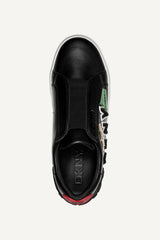 MINDI CITY SIGNS SLIP ON SNEAKER - Black - 4