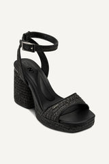 SCOTIA ANKLE STRAP SANDAL - Black - 2
