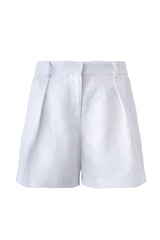 HIGH-RISE SHORTS - Ivory - 3