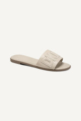 WILLOW FLAT SLIDE - Light Taupe - 2