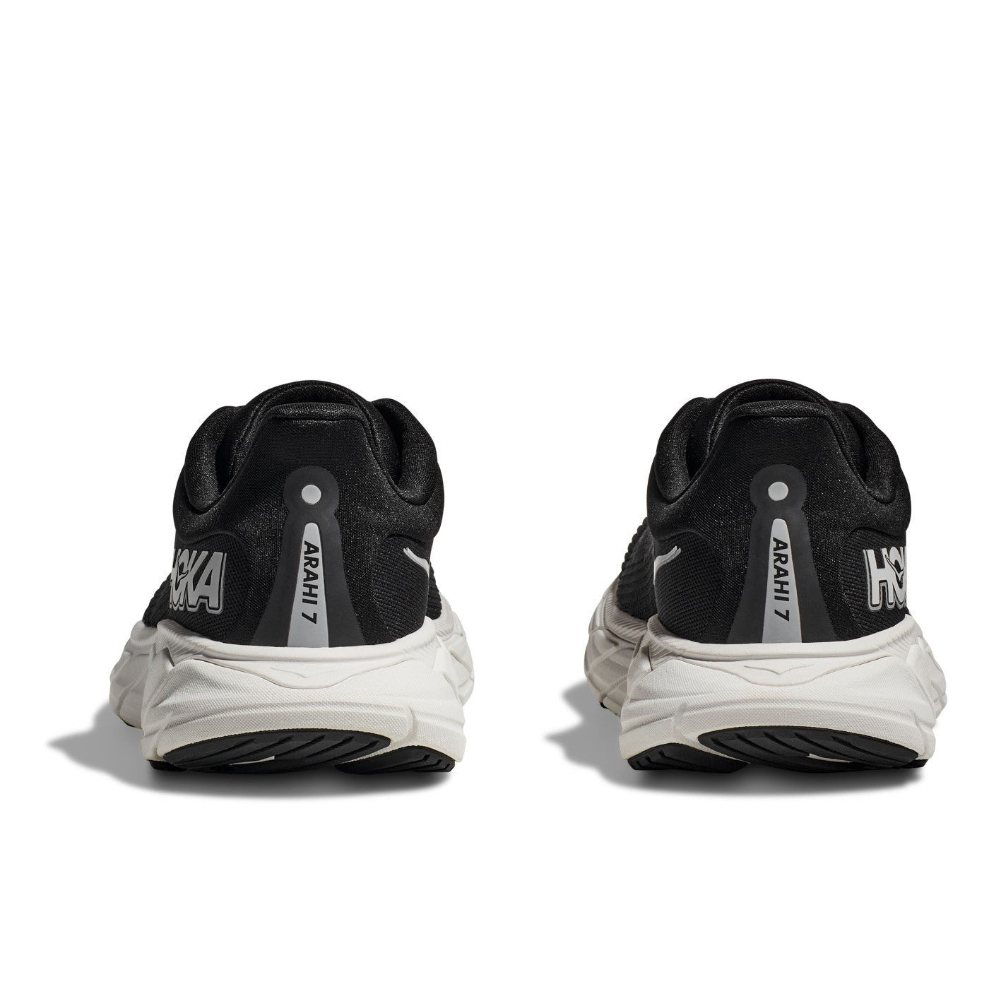 Hoka Arahi 7 Running Shoe ¨C Men's - Black/White/Droplet/Druzy/Frost/Gold/Outer Space/White - 5