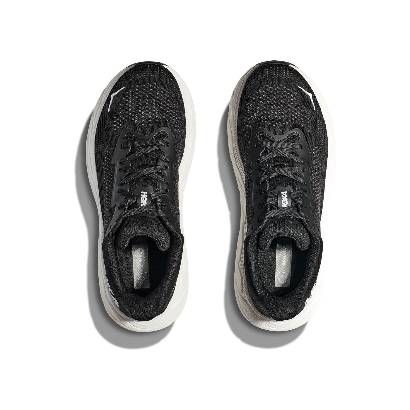 Hoka Arahi 7 Running Shoe ¨C Men's - Black/White/Droplet/Druzy/Frost/Gold/Outer Space/White - 3