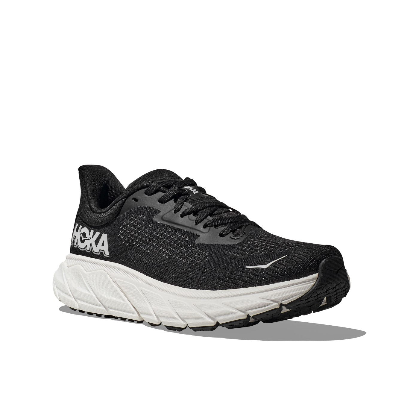 Hoka Arahi 7 Running Shoe ¨C Men's - Black/White/Droplet/Druzy/Frost/Gold/Outer Space/White - 6