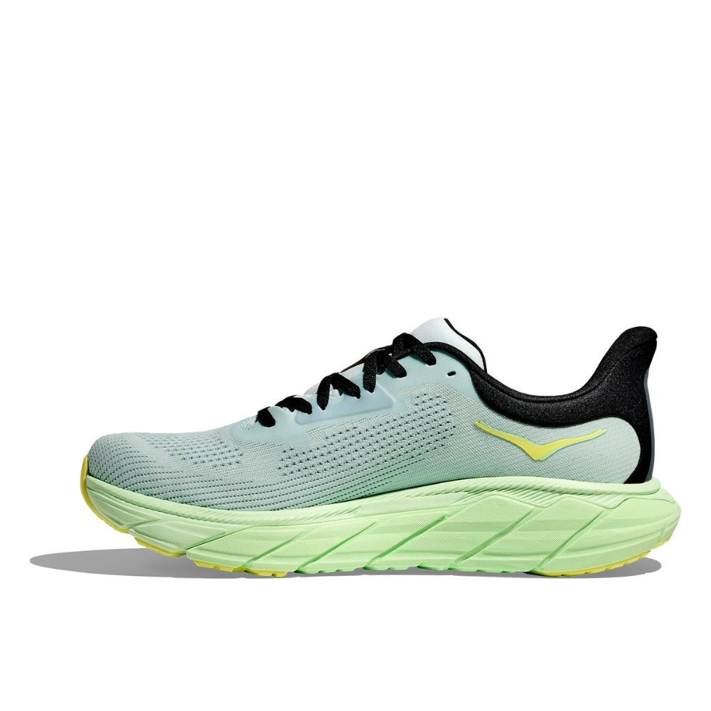 Hoka Arahi 7 Running Shoe ¨C Men's - Black/White/Droplet/Druzy/Frost/Gold/Outer Space/White - 8