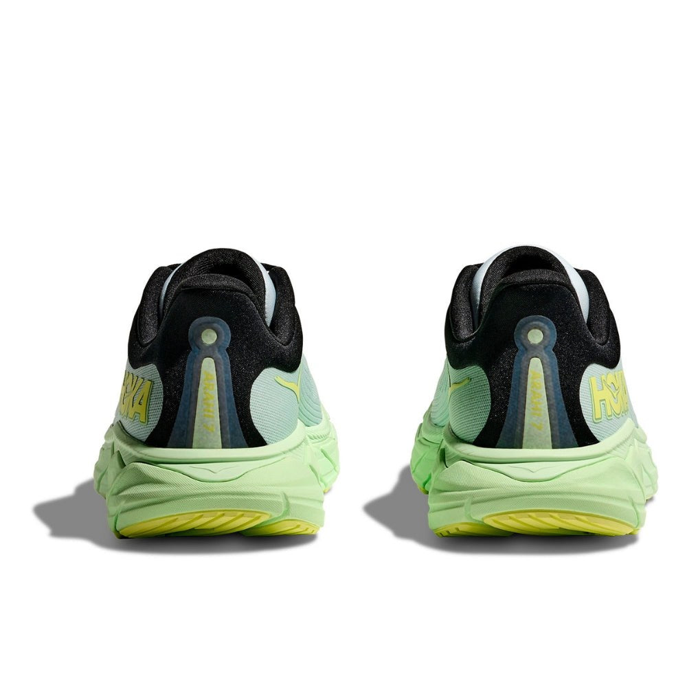 Hoka Arahi 7 Running Shoe ¨C Men's - Black/White/Droplet/Druzy/Frost/Gold/Outer Space/White - 24