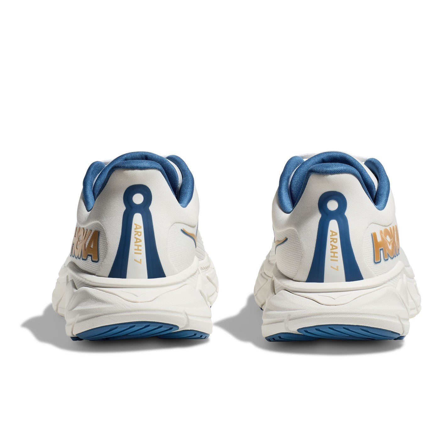 Hoka Arahi 7 Running Shoe ¨C Men's - Black/White/Droplet/Druzy/Frost/Gold/Outer Space/White - 13