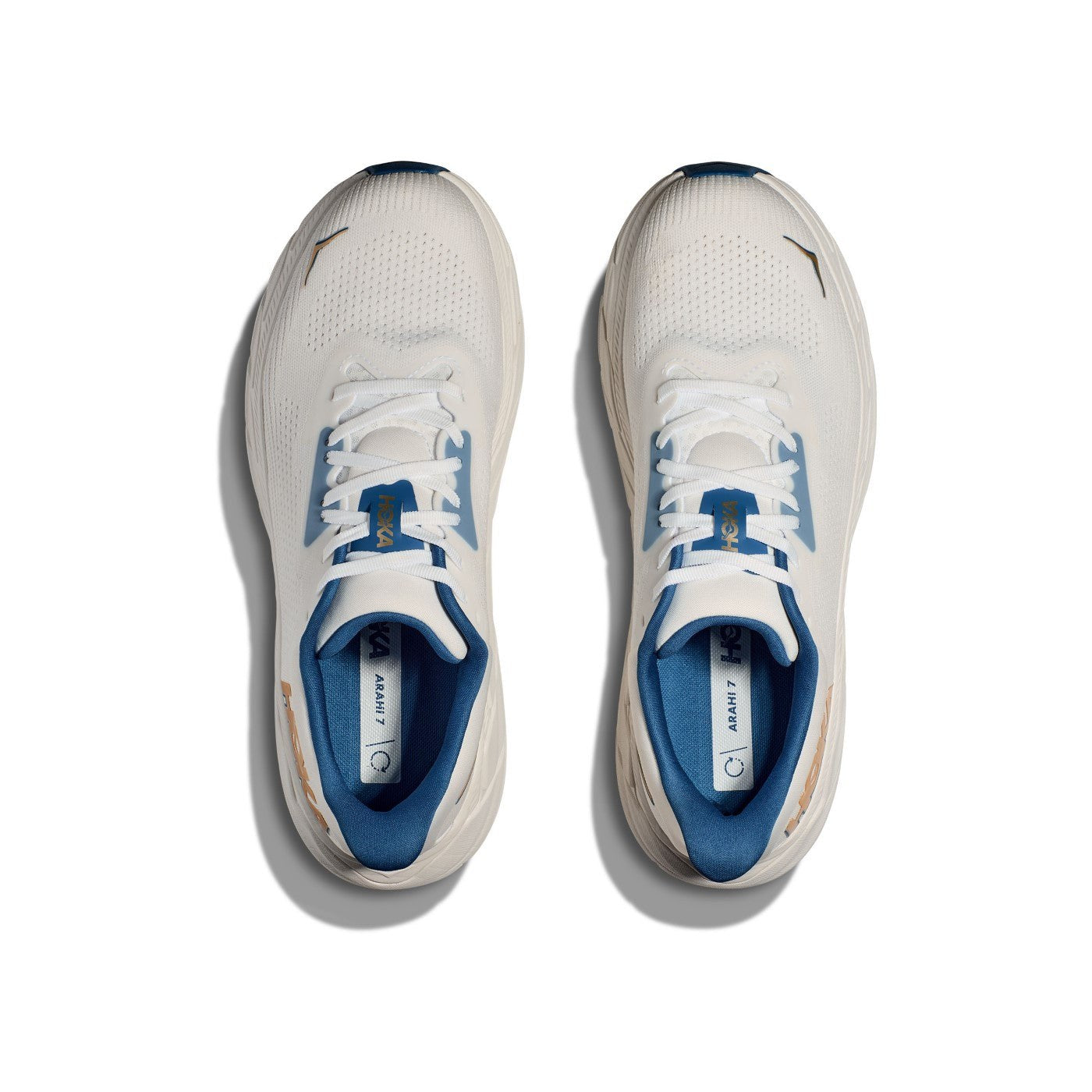 Hoka Arahi 7 Running Shoe ¨C Men's - Black/White/Droplet/Druzy/Frost/Gold/Outer Space/White - 11