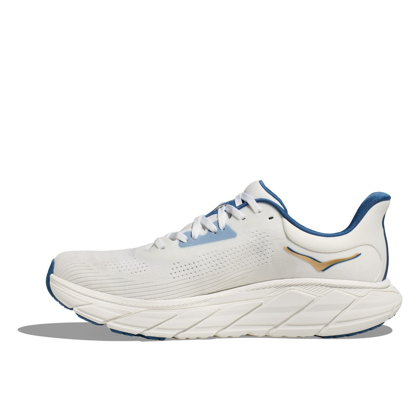 Hoka Arahi 7 Running Shoe ¨C Men's - Black/White/Droplet/Druzy/Frost/Gold/Outer Space/White - 10