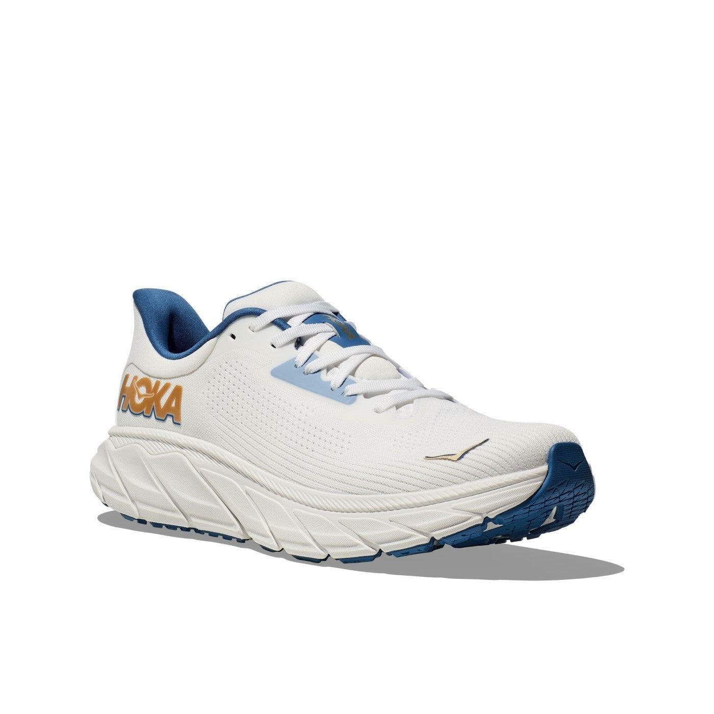 Hoka Arahi 7 Running Shoe ¨C Men's - Black/White/Droplet/Druzy/Frost/Gold/Outer Space/White - 14