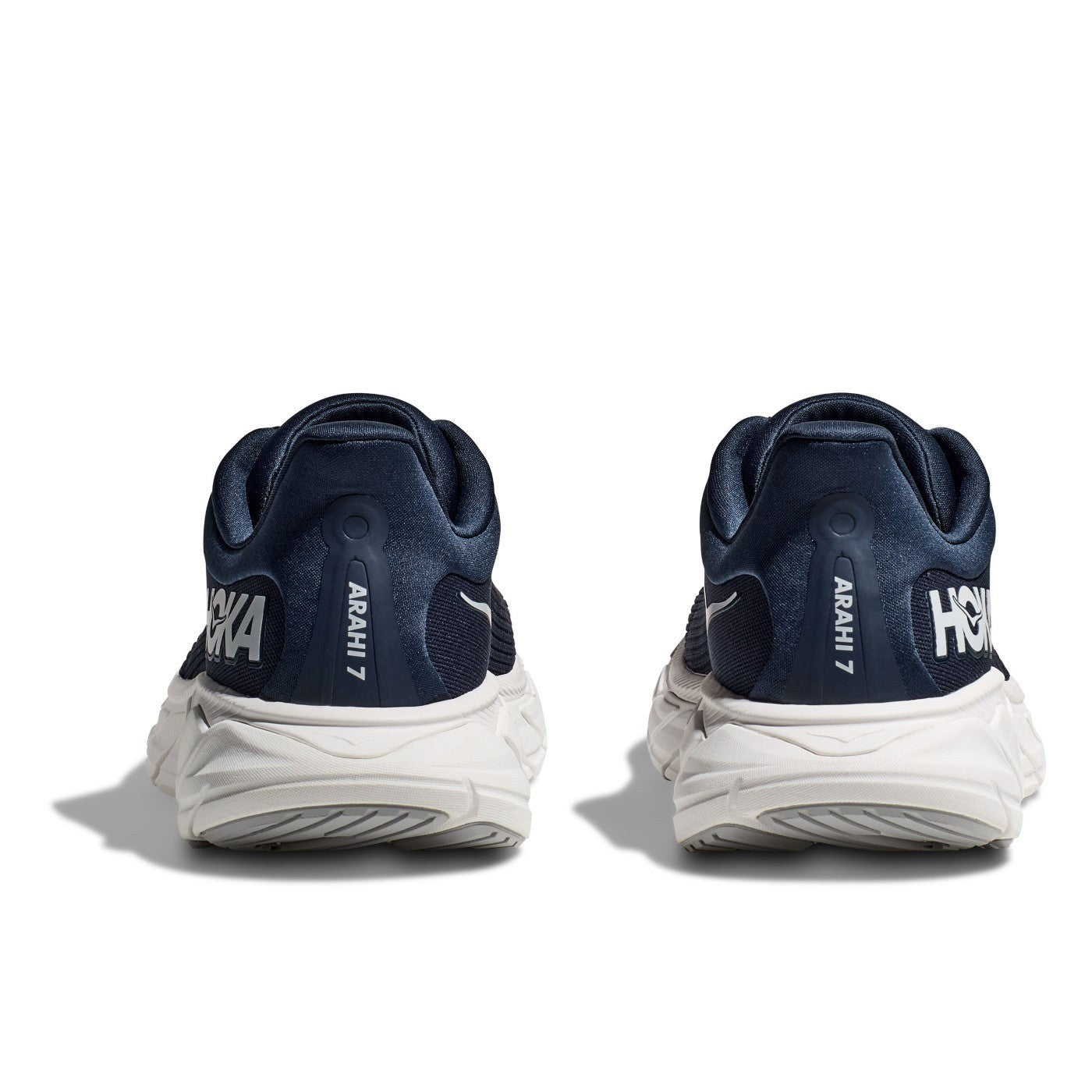 Hoka Arahi 7 Running Shoe ¨C Men's - Black/White/Droplet/Druzy/Frost/Gold/Outer Space/White - 19