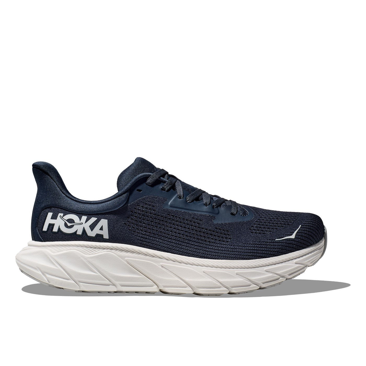 Hoka Arahi 7 Running Shoe ¨C Men's - Black/White/Droplet/Druzy/Frost/Gold/Outer Space/White - 15