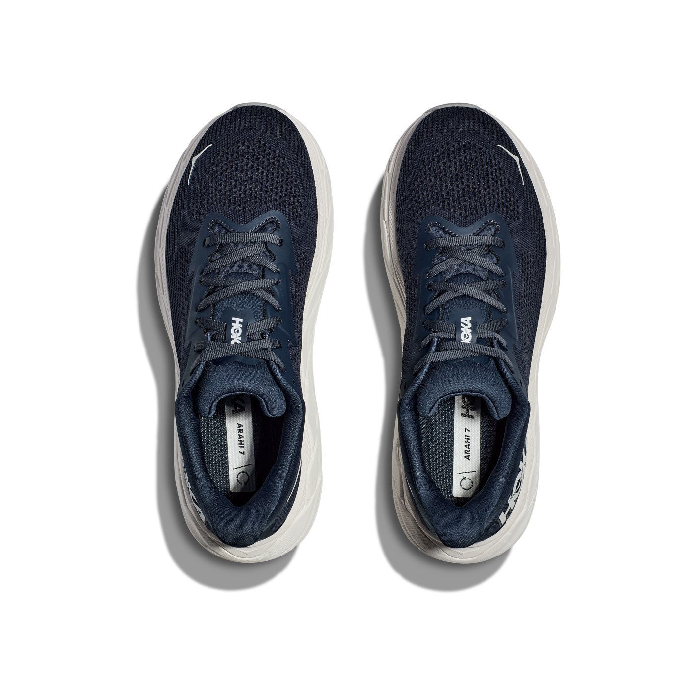 Hoka Arahi 7 Running Shoe ¨C Men's - Black/White/Droplet/Druzy/Frost/Gold/Outer Space/White - 17