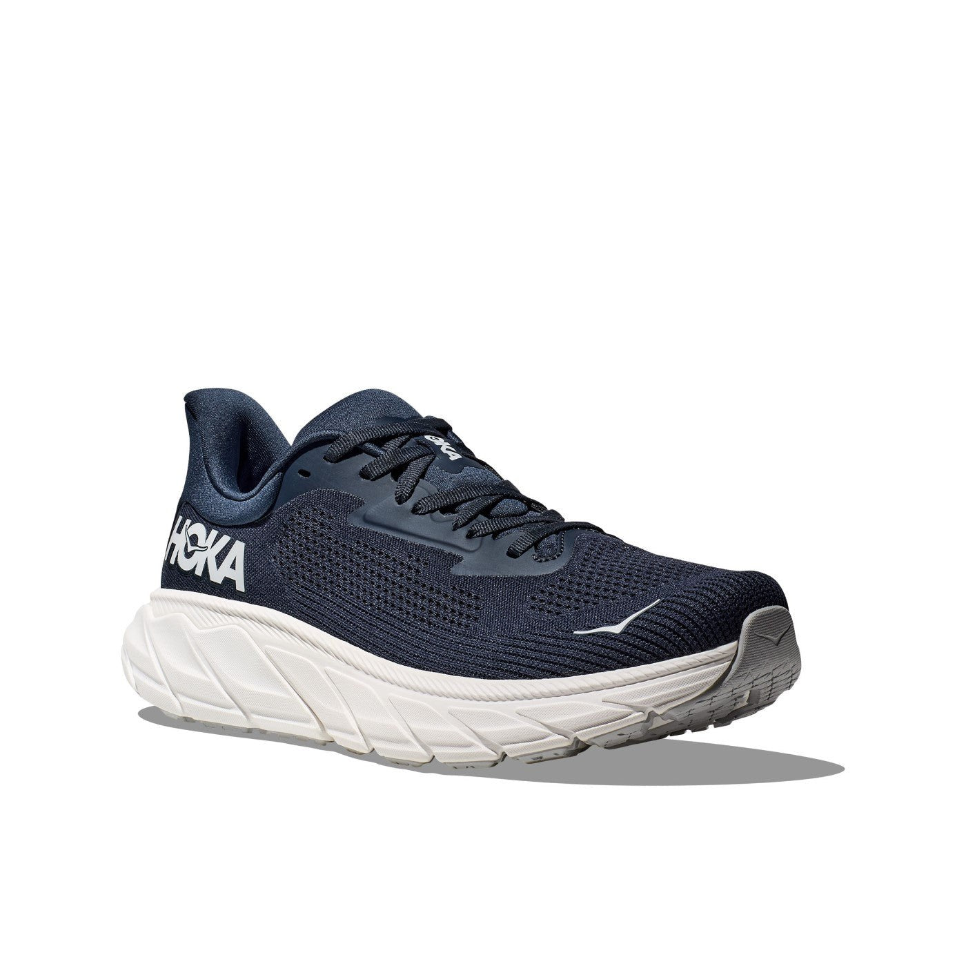 Hoka Arahi 7 Running Shoe ¨C Men's - Black/White/Droplet/Druzy/Frost/Gold/Outer Space/White - 20