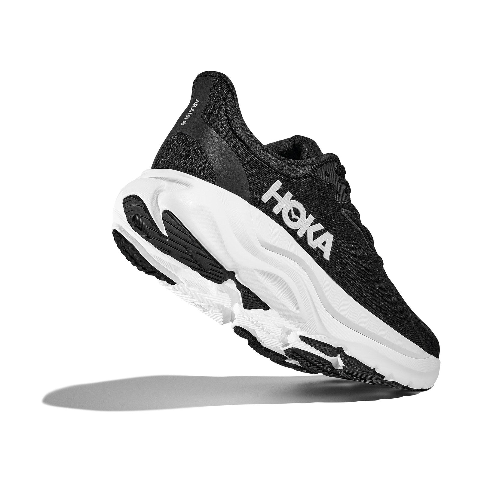 Hoka Arahi 8 Running Shoe ¨C Men's - Black/White/Grout/Putty/Stardust/Cosmic Grey/Varsity Navy/White - 8
