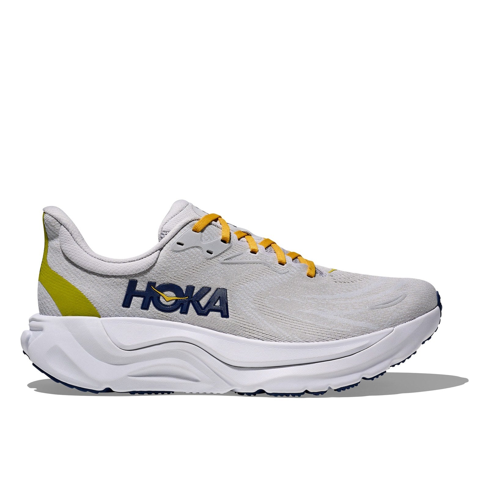 Hoka Arahi 8 Running Shoe ¨C Men's - Black/White/Grout/Putty/Stardust/Cosmic Grey/Varsity Navy/White - 17