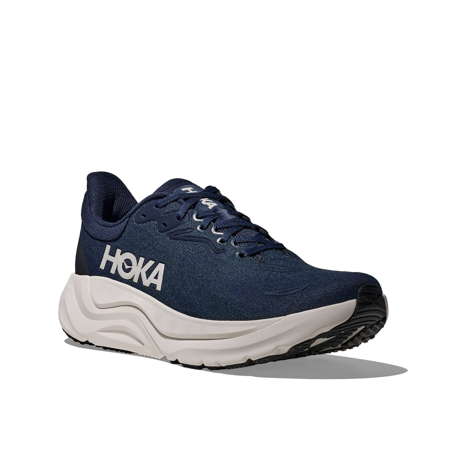 Hoka Arahi 8 Running Shoe ¨C Men's - Black/White/Grout/Putty/Stardust/Cosmic Grey/Varsity Navy/White - 30