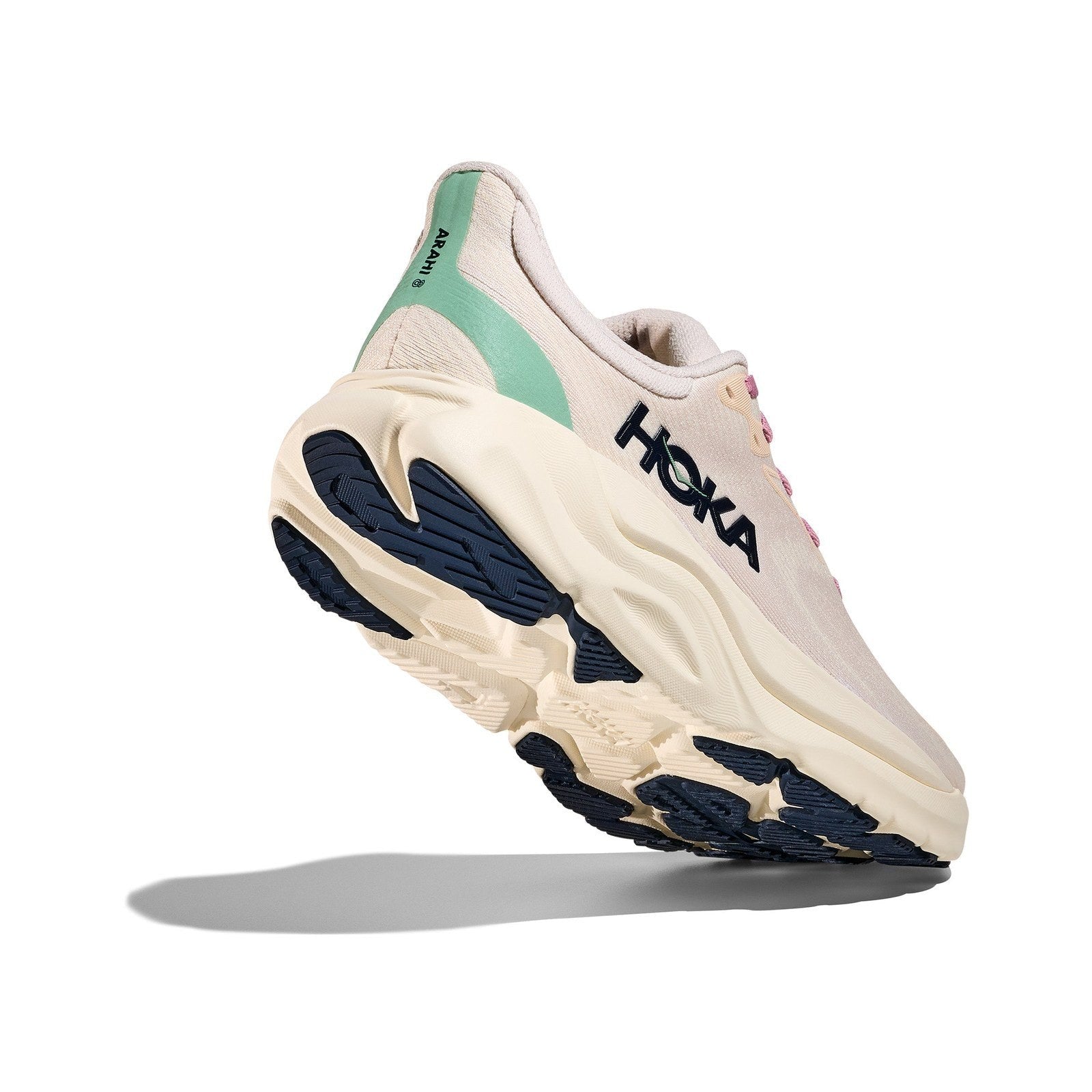 Hoka Arahi 8 Running Shoe ¨C Women's - Alabaster/Lingonberry/Black/White/Rose Cream/Alabaster/Starlight Glow/Midnight Blue/Li
