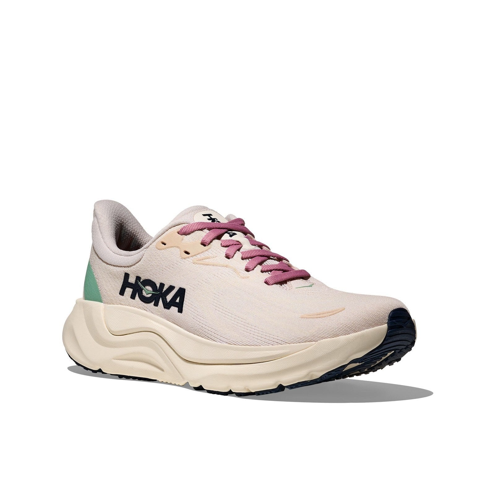 Hoka Arahi 8 Running Shoe ¨C Women's - Alabaster/Lingonberry/Black/White/Rose Cream/Alabaster/Starlight Glow/Midnight Blue/Li