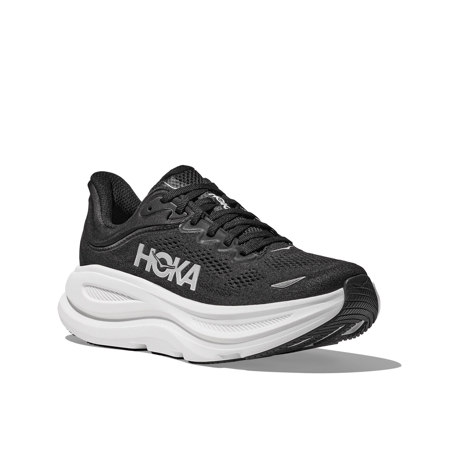 Hoka Bondi 9 Running Shoe ¨C Men's - Stucco/Grout/Black/Black/Black/White/Cosmic Grey/Ultramarine/Drizzle/Downpour/Frost/Pale