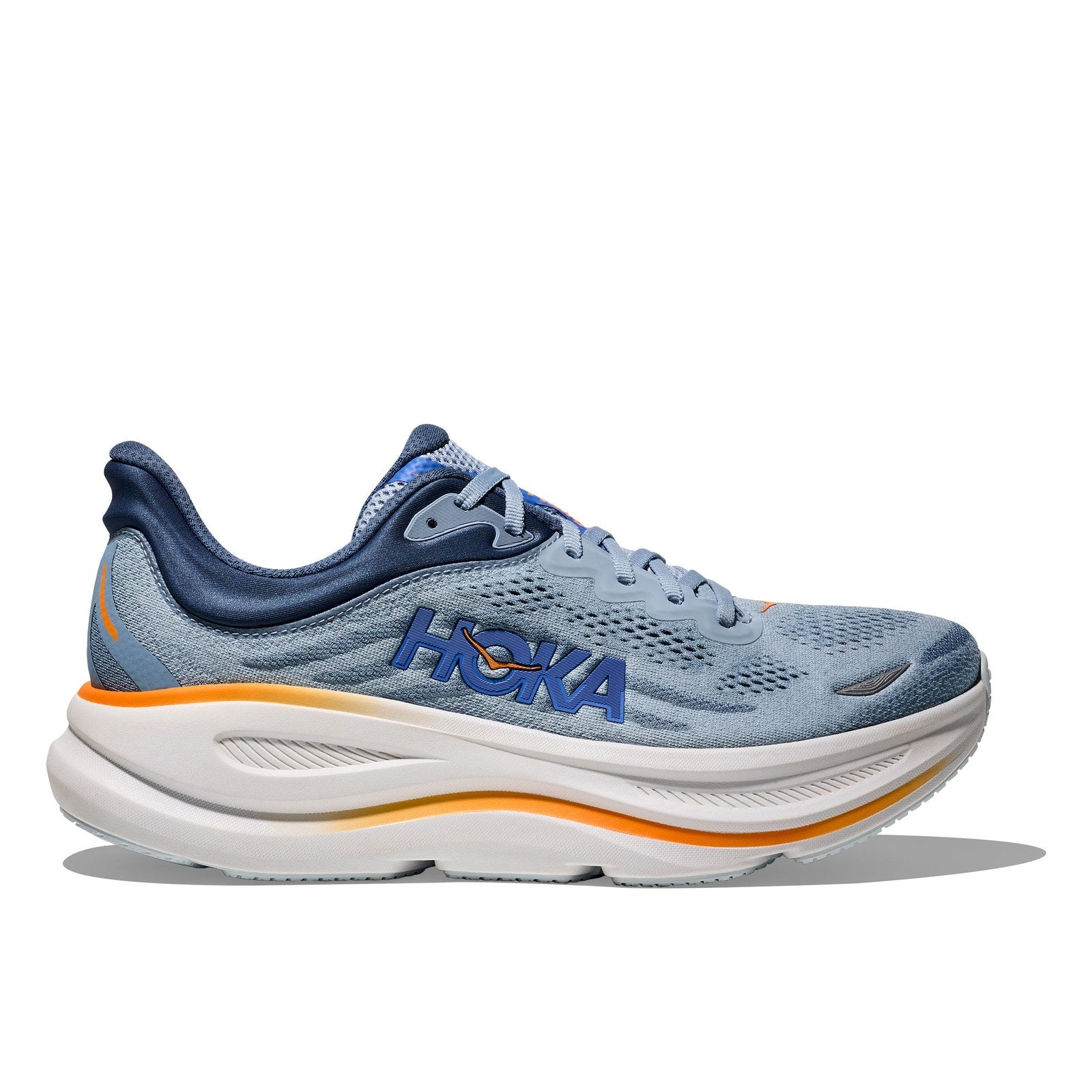 Hoka Bondi 9 Running Shoe ¨C Men's - Stucco/Grout/Black/Black/Black/White/Cosmic Grey/Ultramarine/Drizzle/Downpour/Frost/Pale