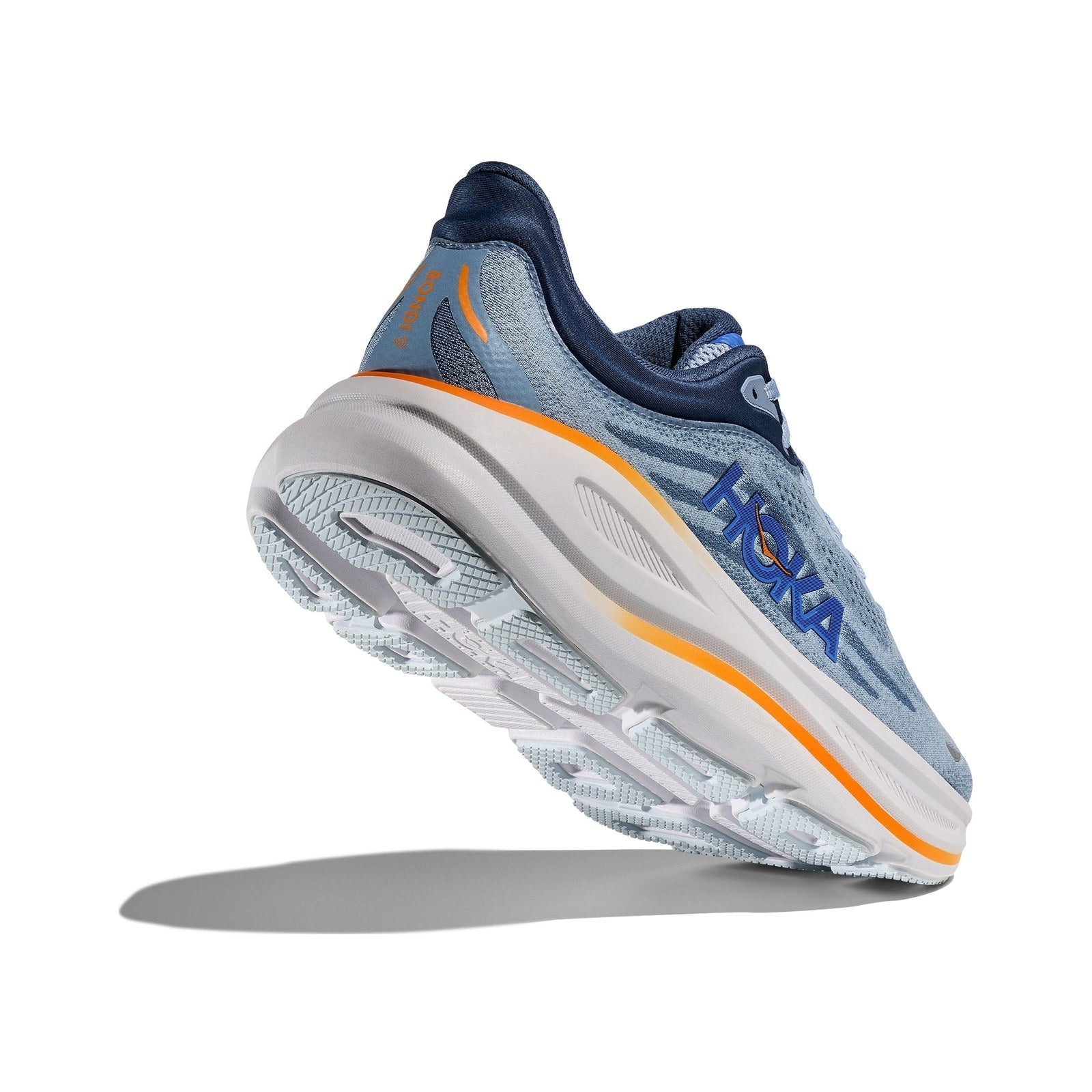 Hoka Bondi 9 Running Shoe ¨C Men's - Stucco/Grout/Black/Black/Black/White/Cosmic Grey/Ultramarine/Drizzle/Downpour/Frost/Pale