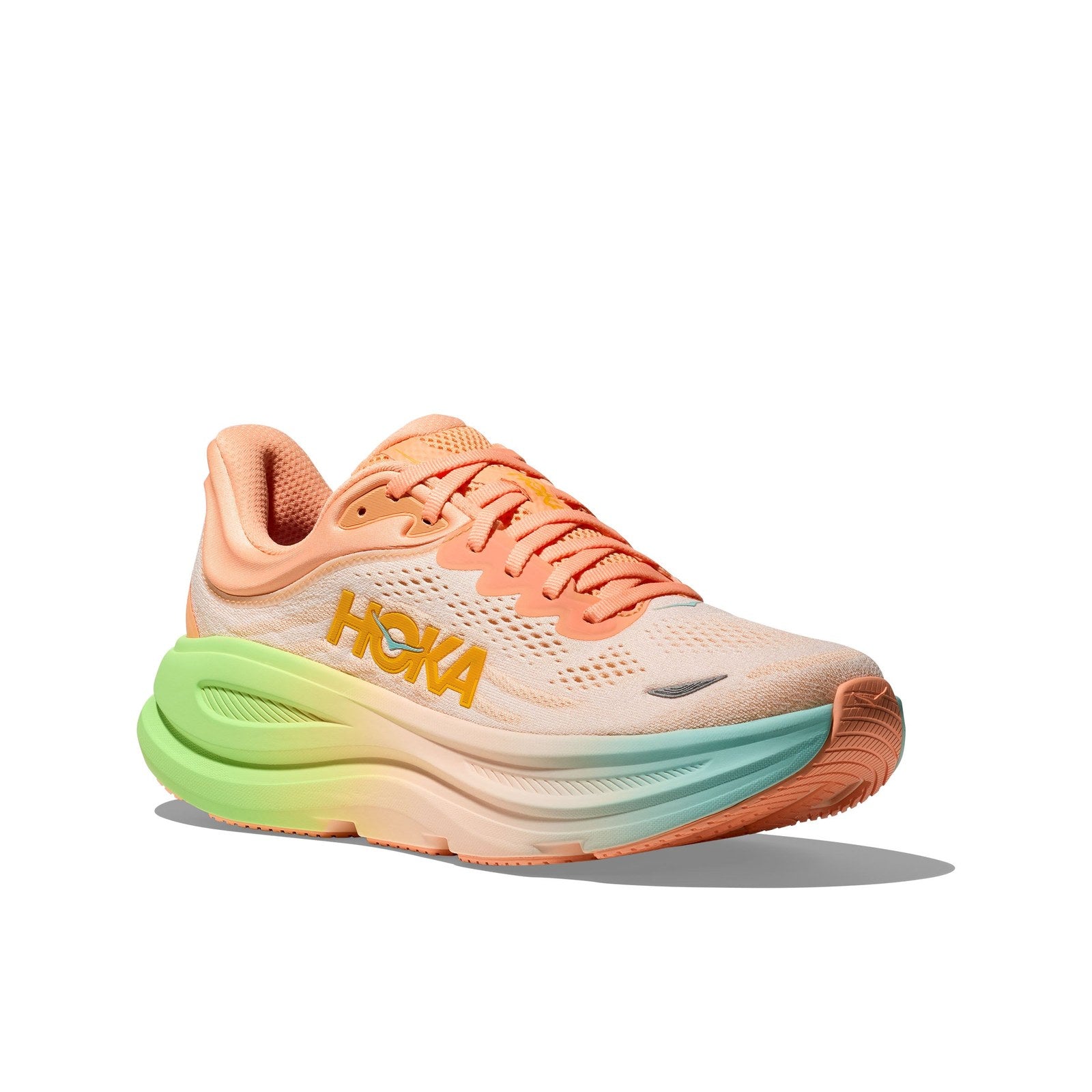 Hoka Bondi 9 Running Shoe ¨C Men's - Stucco/Grout/Black/Black/Black/White/Cosmic Grey/Ultramarine/Drizzle/Downpour/Frost/Pale