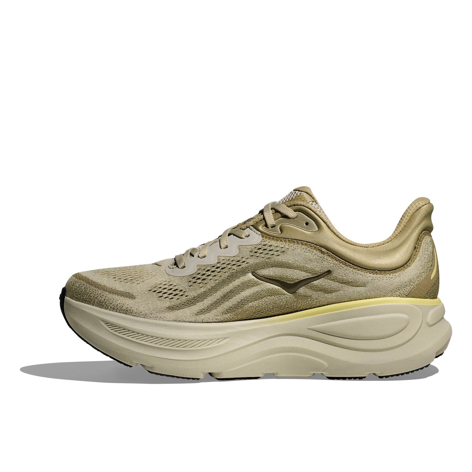 Hoka Bondi 9 Running Shoe ¨C Men's - Stucco/Grout/Black/Black/Black/White/Cosmic Grey/Ultramarine/Drizzle/Downpour/Frost/Pale