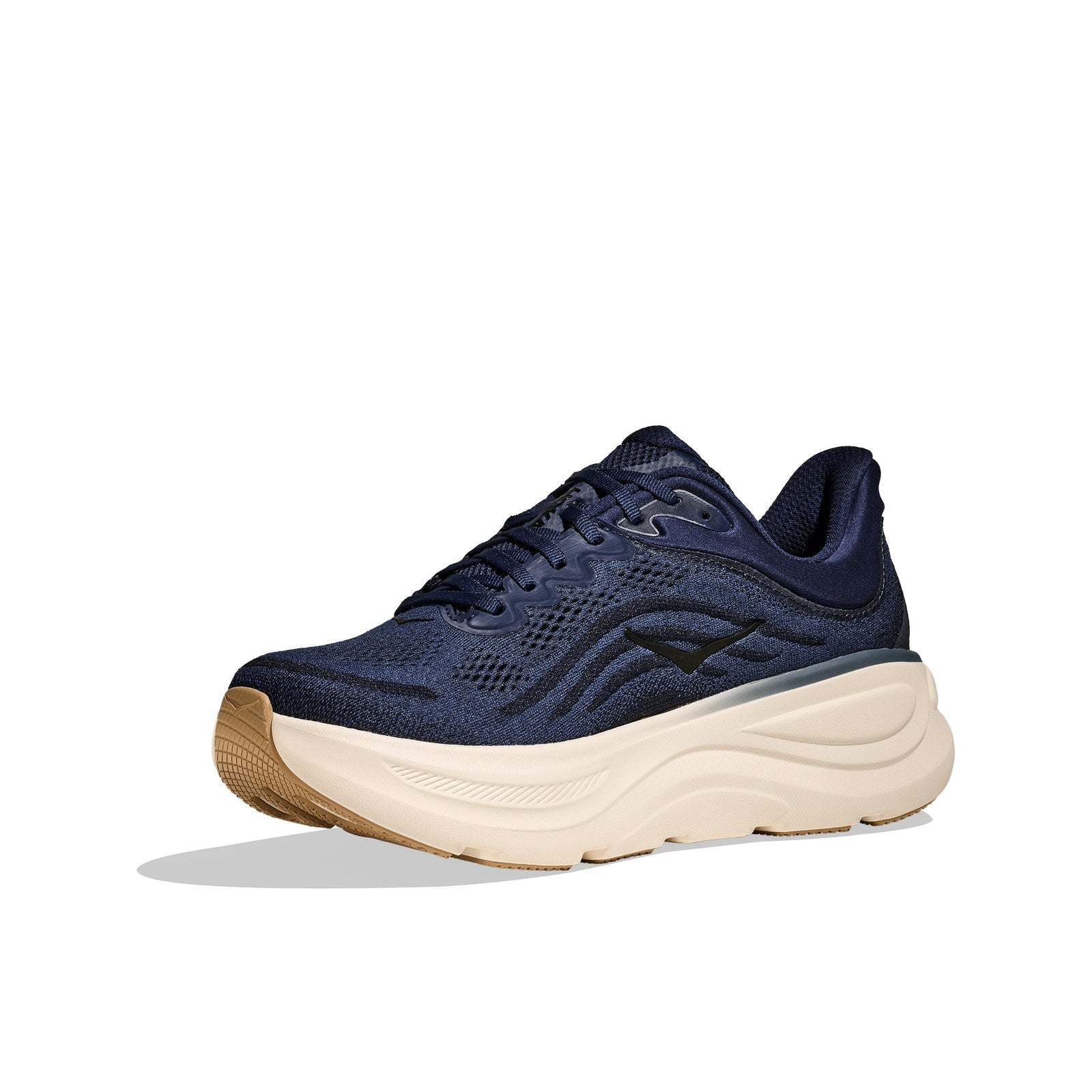 Hoka Bondi 9 Running Shoe ¨C Men's - Stucco/Grout/Black/Black/Black/White/Cosmic Grey/Ultramarine/Drizzle/Downpour/Frost/Pale