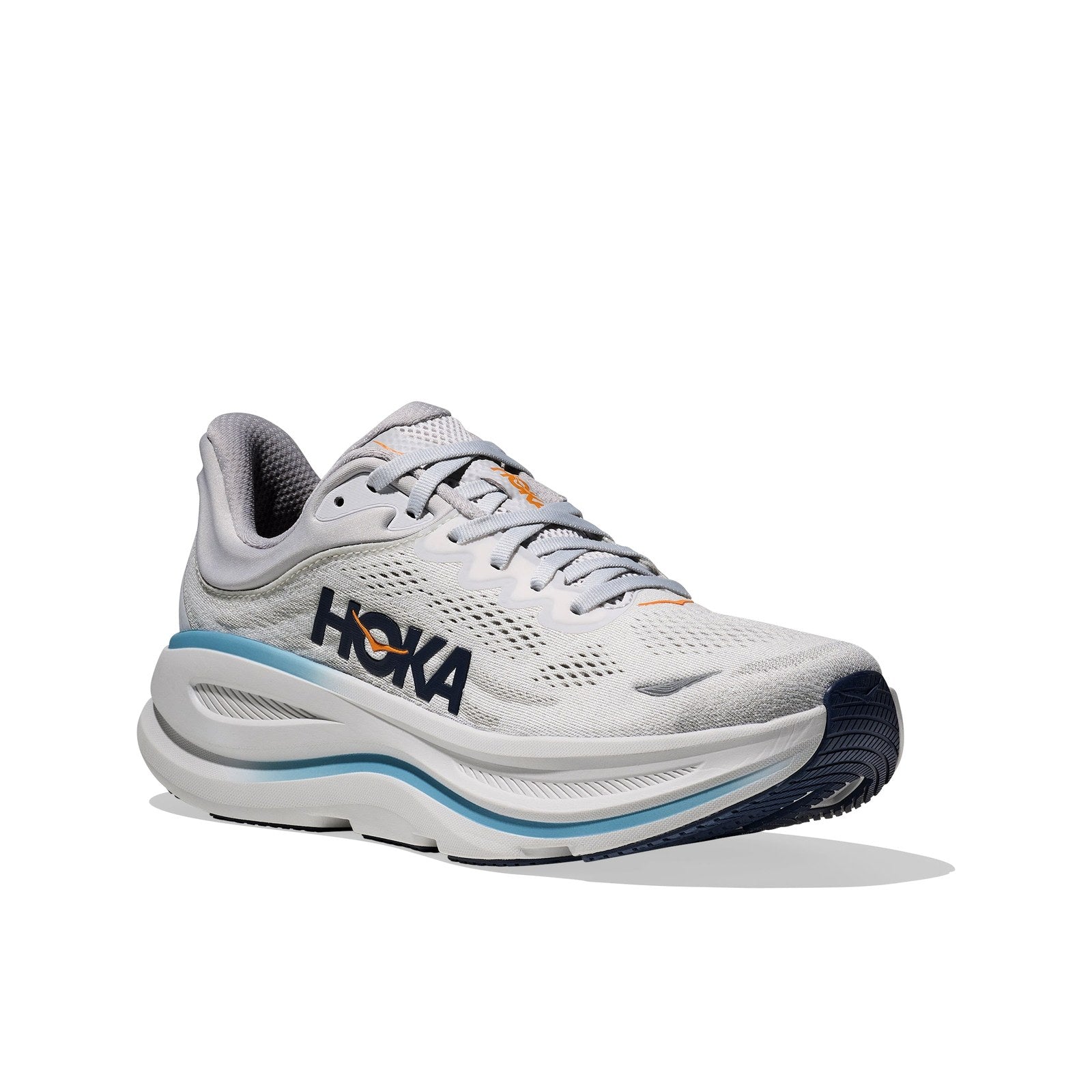 Hoka Bondi 9 Running Shoe ¨C Men's - Stucco/Grout/Black/Black/Black/White/Cosmic Grey/Ultramarine/Drizzle/Downpour/Frost/Pale