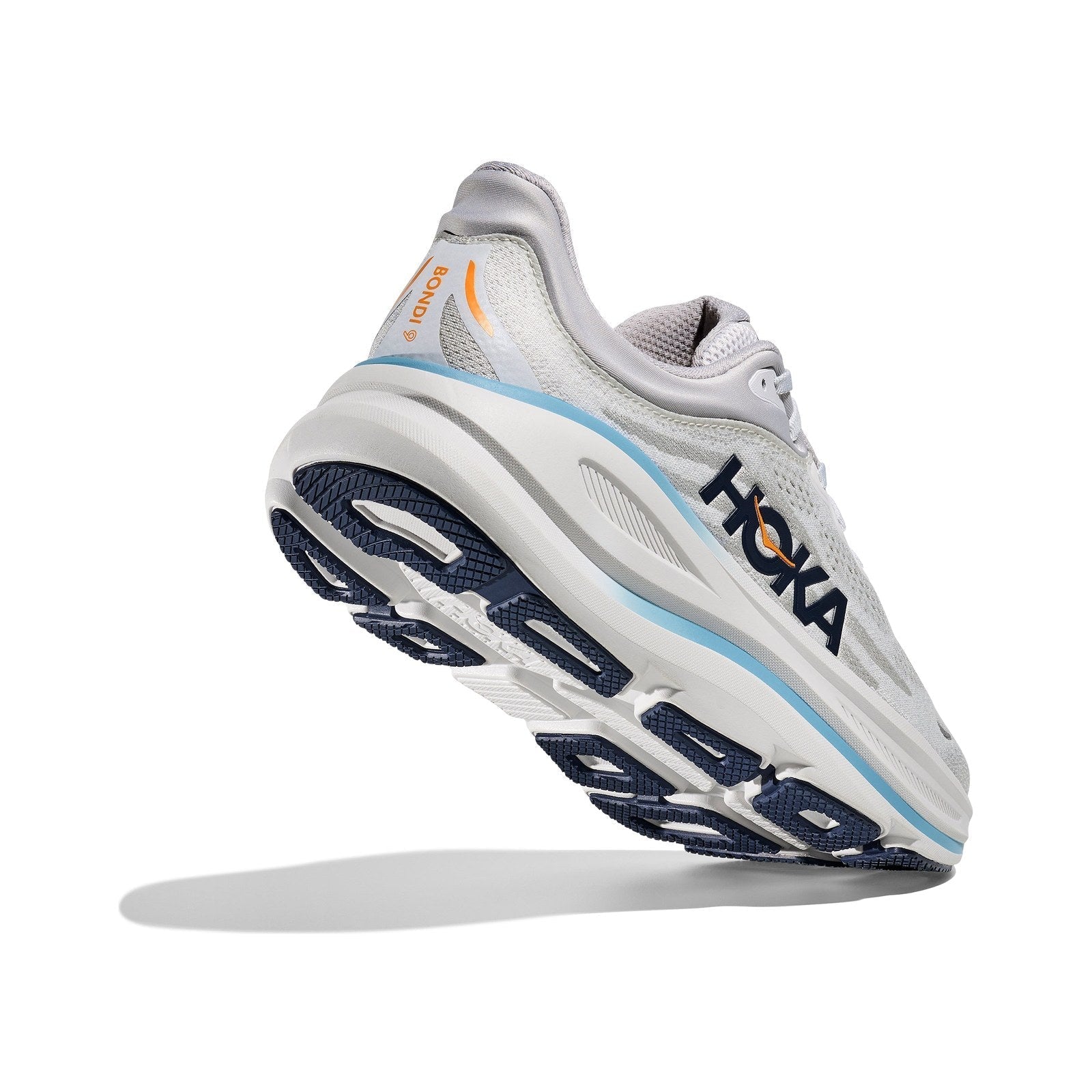 Hoka Bondi 9 Running Shoe ¨C Men's - Stucco/Grout/Black/Black/Black/White/Cosmic Grey/Ultramarine/Drizzle/Downpour/Frost/Pale