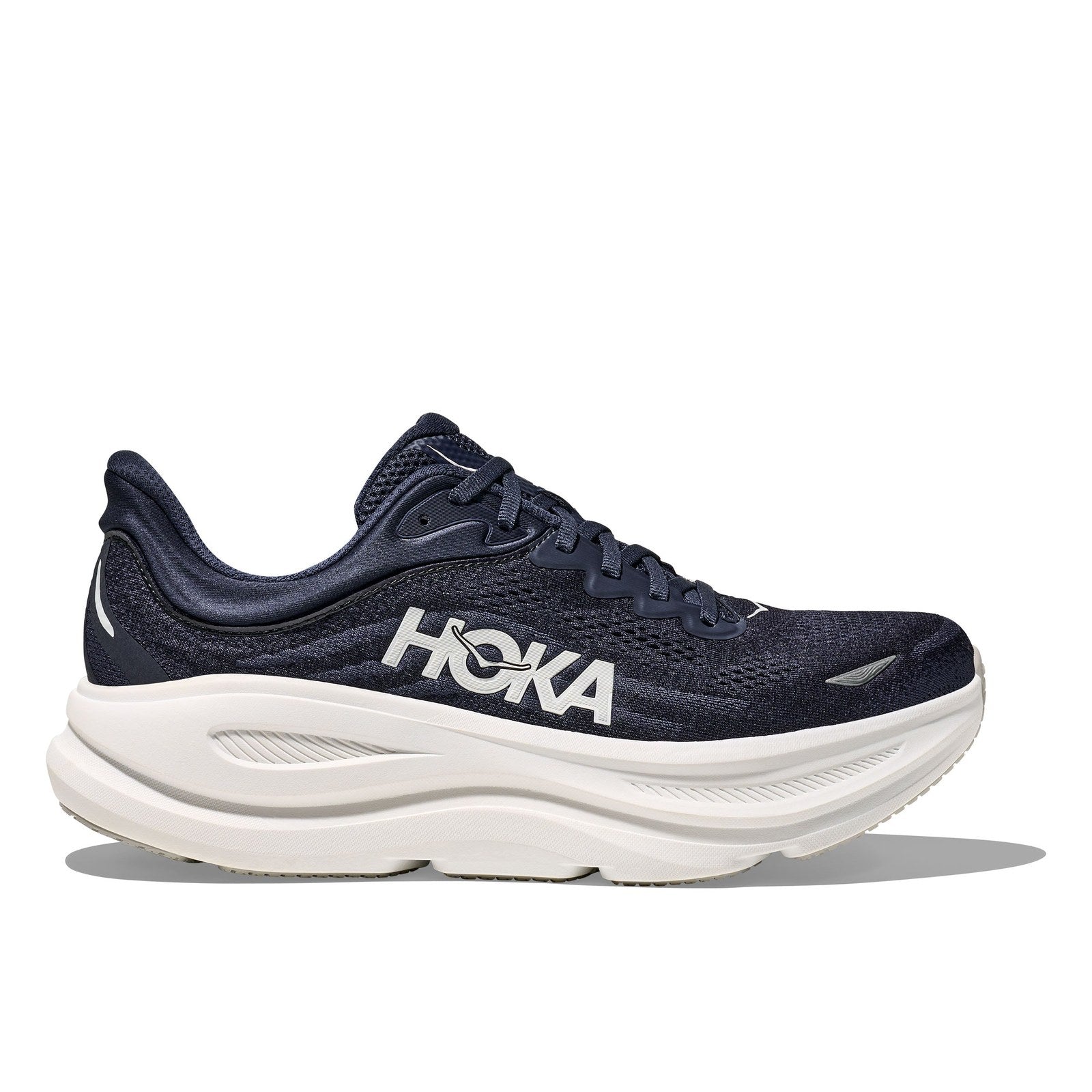 Hoka Bondi 9 Running Shoe ¨C Men's - Stucco/Grout/Black/Black/Black/White/Cosmic Grey/Ultramarine/Drizzle/Downpour/Frost/Pale