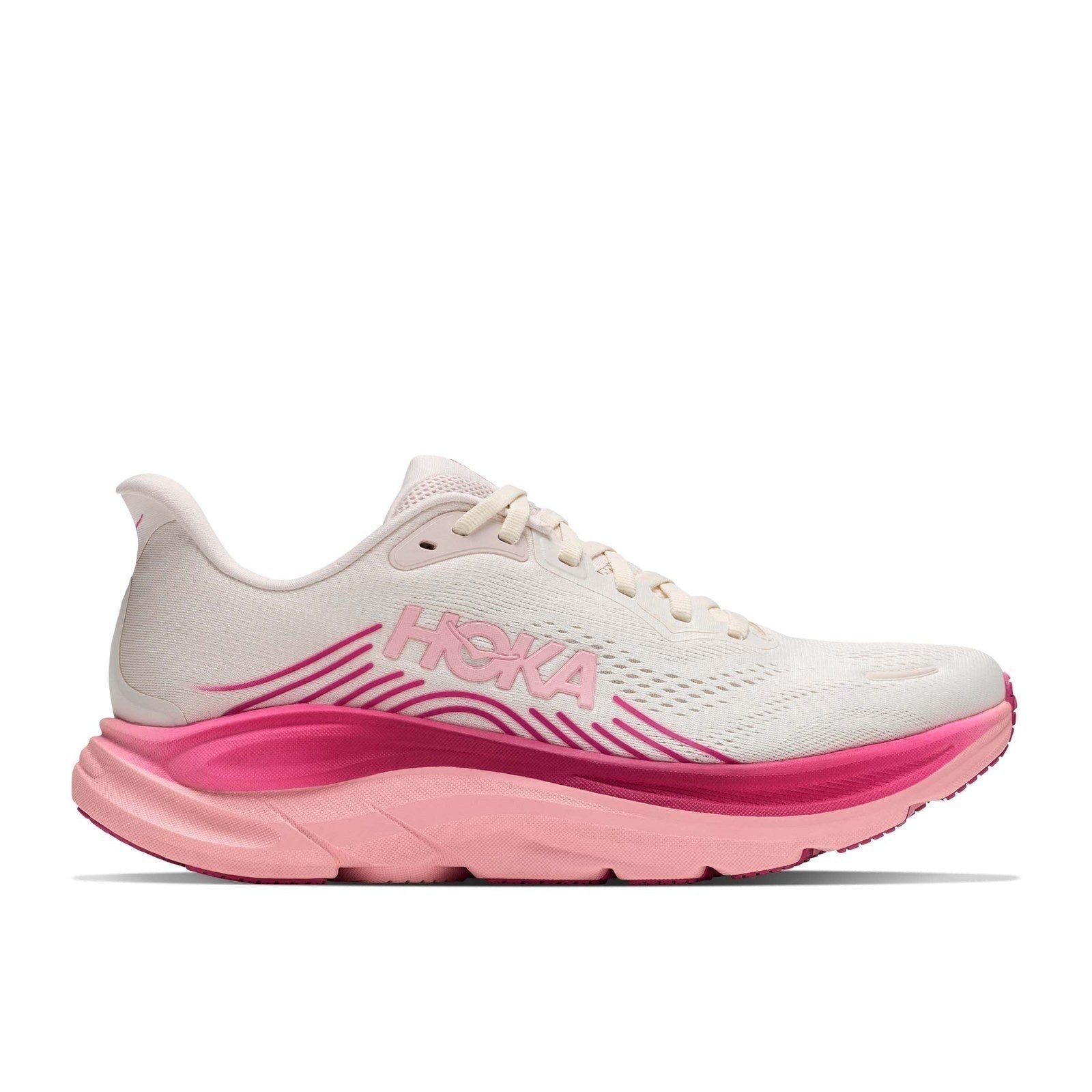 Hoka Clifton 11 Running Shoe ¨C Women's - Frost/Glimmering Blue/Alabaster/Oat Milk/Black/White/Rose Cream/Dewy Pink/Pink Opal