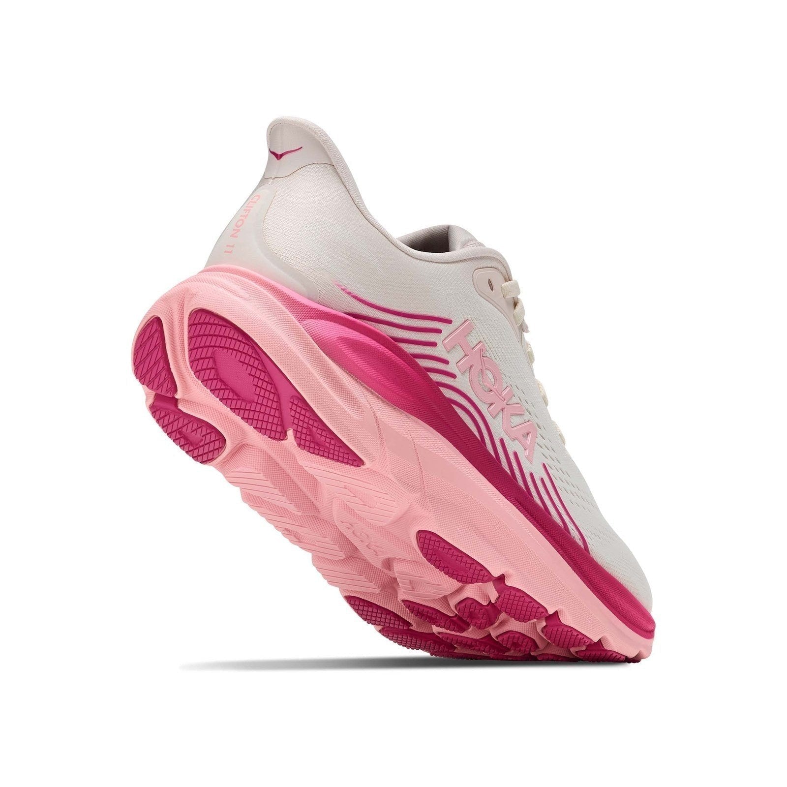 Hoka Clifton 11 Running Shoe ¨C Women's - Frost/Glimmering Blue/Alabaster/Oat Milk/Black/White/Rose Cream/Dewy Pink/Pink Opal