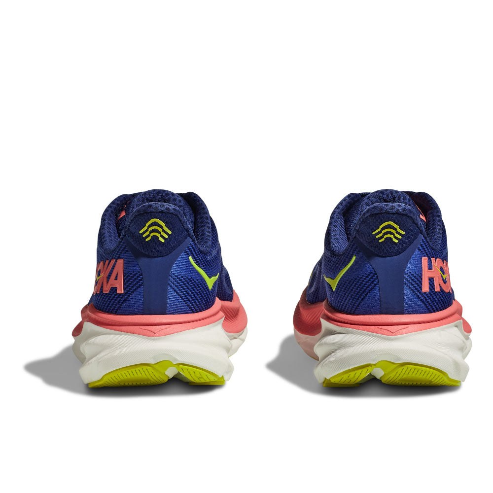 Hoka Clifton 9 Running Shoe - Women's - Evening Sky/Coral/Frost/Rose Gold/Sunlit Ocean/Lilac Mist/Gull/Sea Ice/Oak/Alabaster 