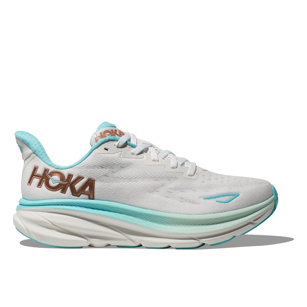 Hoka Clifton 9 Running Shoe - Women's - Evening Sky/Coral/Frost/Rose Gold/Sunlit Ocean/Lilac Mist/Gull/Sea Ice/Oak/Alabaster 
