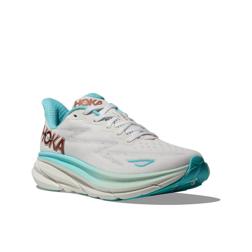 Hoka Clifton 9 Running Shoe - Women's - Evening Sky/Coral/Frost/Rose Gold/Sunlit Ocean/Lilac Mist/Gull/Sea Ice/Oak/Alabaster 