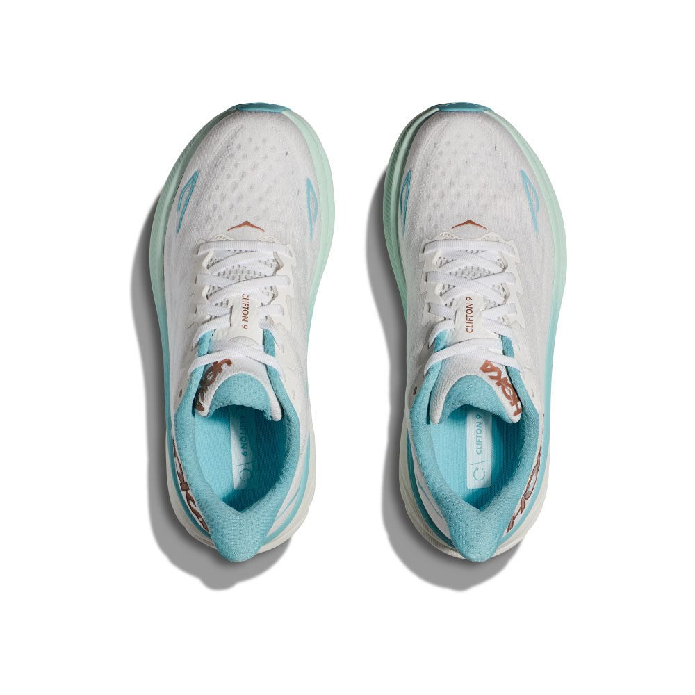 Hoka Clifton 9 Running Shoe - Women's - Evening Sky/Coral/Frost/Rose Gold/Sunlit Ocean/Lilac Mist/Gull/Sea Ice/Oak/Alabaster 