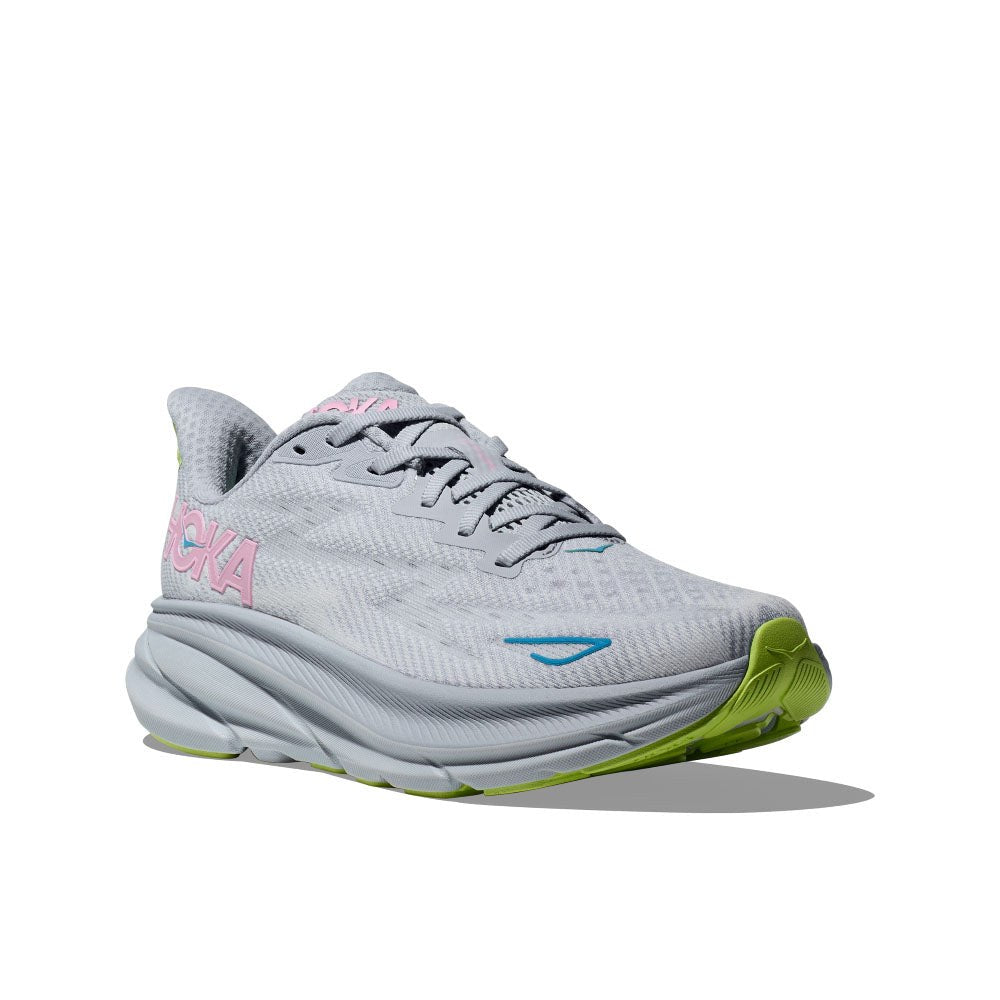 Hoka Clifton 9 Running Shoe - Women's - Evening Sky/Coral/Frost/Rose Gold/Sunlit Ocean/Lilac Mist/Gull/Sea Ice/Oak/Alabaster 