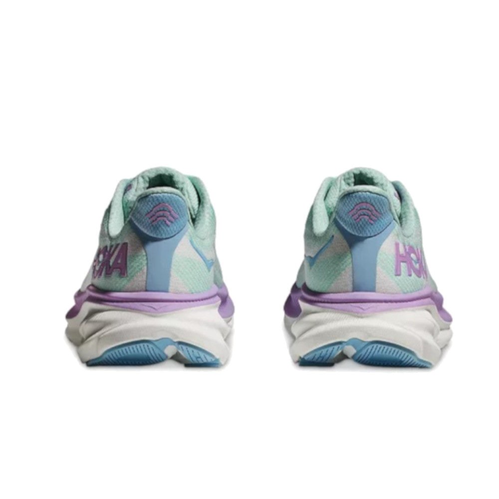 Hoka Clifton 9 Running Shoe - Women's - Evening Sky/Coral/Frost/Rose Gold/Sunlit Ocean/Lilac Mist/Gull/Sea Ice/Oak/Alabaster 