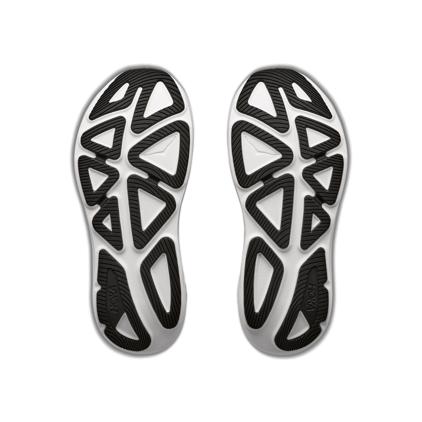 Hoka Clifton Pro Running Shoe ¨C Men's - Black/Cosmic Grey/Cosmic Gray/Black/Cosmic Grey/Black/Varsity Navy/Soft Covalt - 4