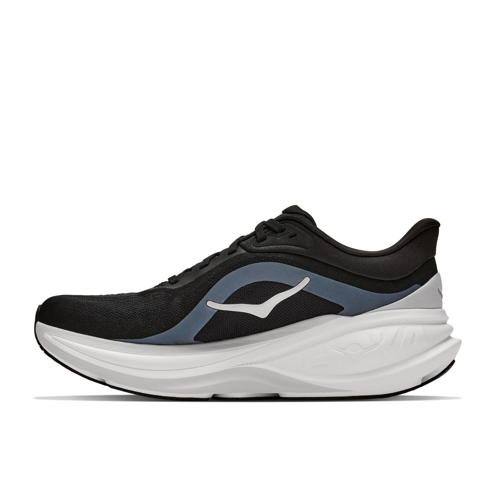 Hoka Clifton Pro Running Shoe ¨C Men's - Black/Cosmic Grey/Cosmic Gray/Black/Cosmic Grey/Black/Varsity Navy/Soft Covalt - 2