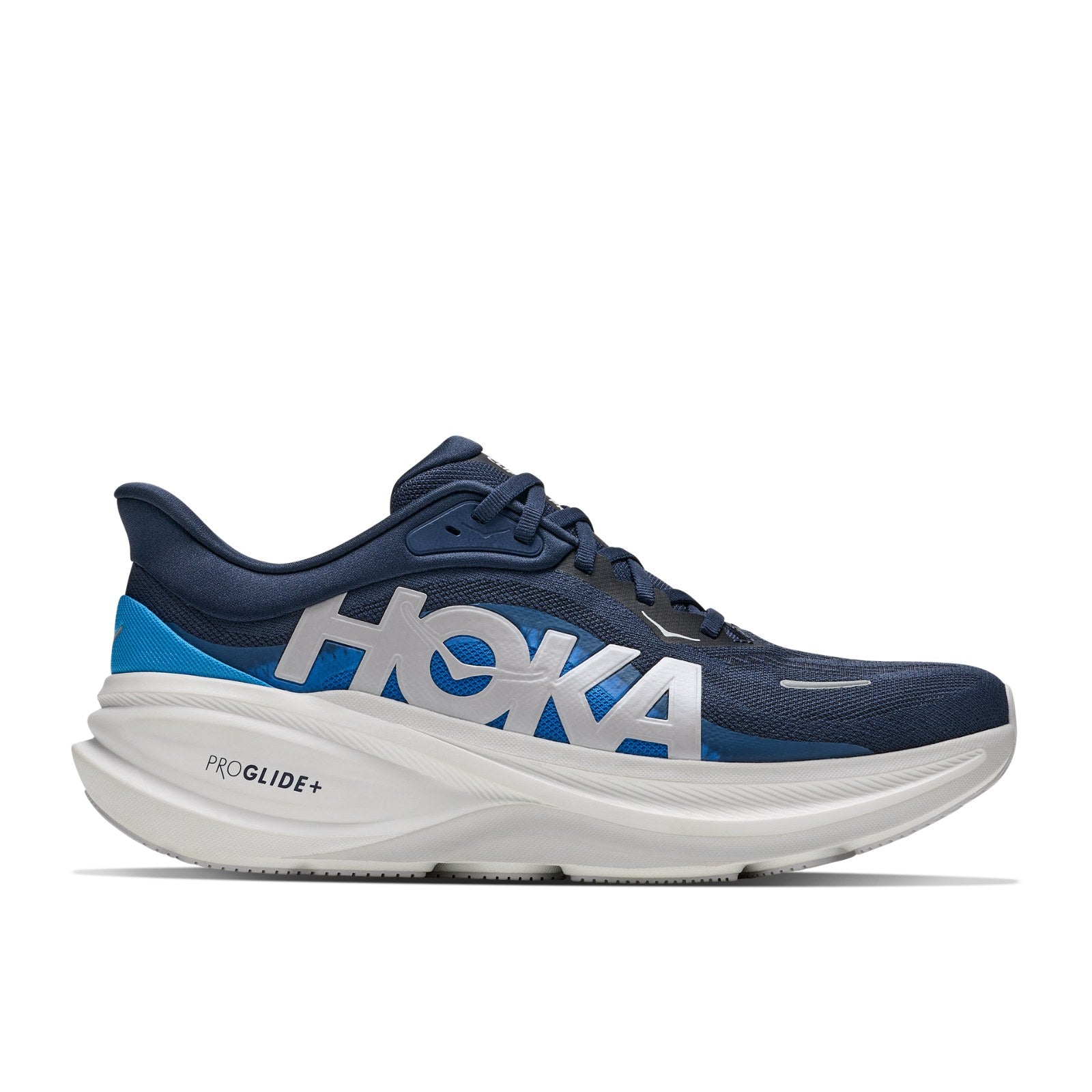 Hoka Clifton Pro Running Shoe ¨C Men's - Black/Cosmic Grey/Cosmic Gray/Black/Cosmic Grey/Black/Varsity Navy/Soft Covalt - 15