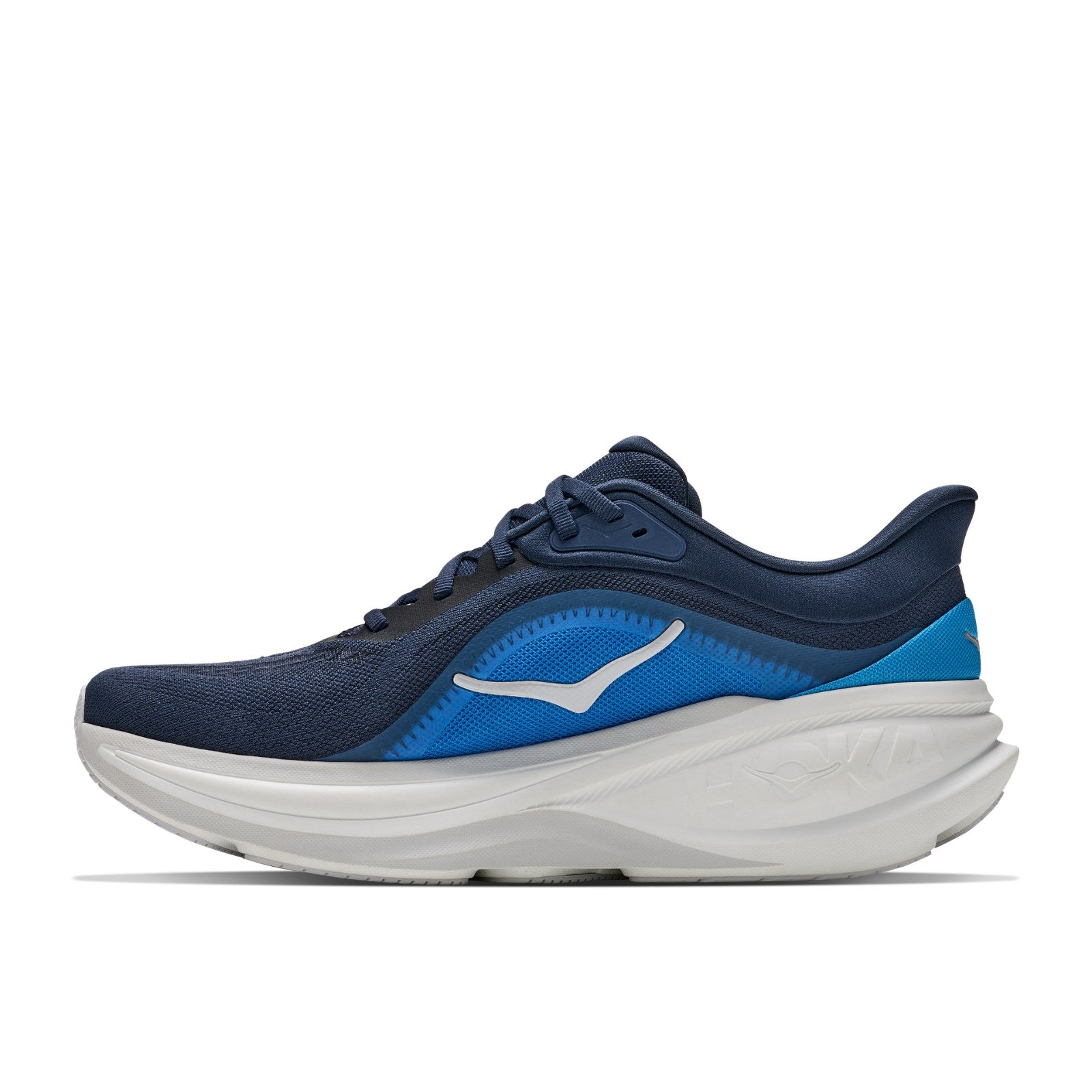 Hoka Clifton Pro Running Shoe ¨C Men's - Black/Cosmic Grey/Cosmic Gray/Black/Cosmic Grey/Black/Varsity Navy/Soft Covalt - 16