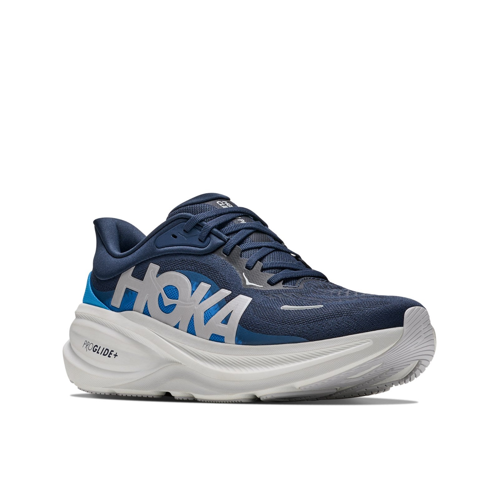 Hoka Clifton Pro Running Shoe ¨C Men's - Black/Cosmic Grey/Cosmic Gray/Black/Cosmic Grey/Black/Varsity Navy/Soft Covalt - 20