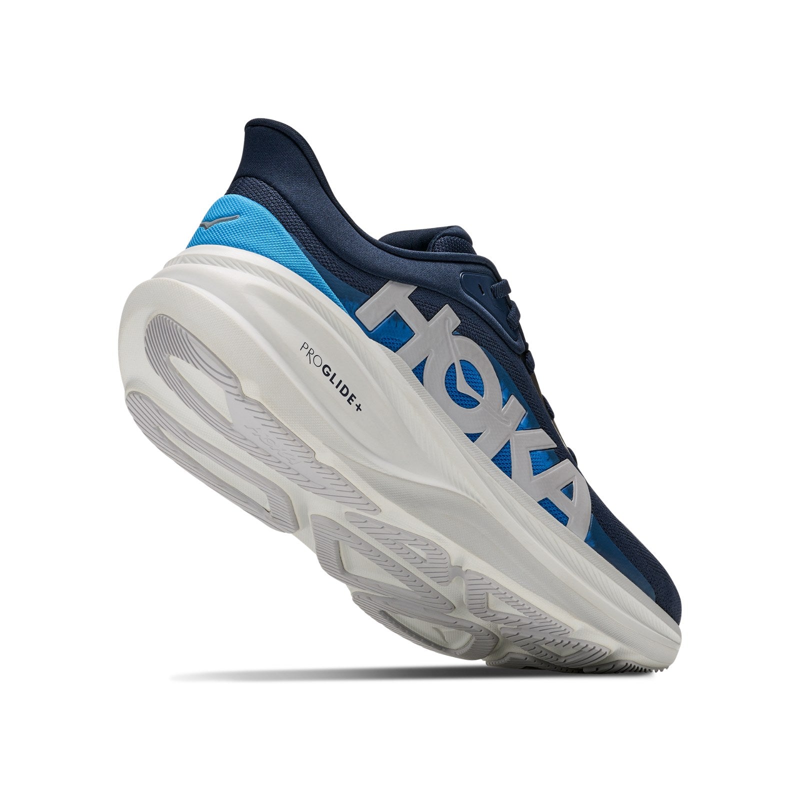 Hoka Clifton Pro Running Shoe ¨C Men's - Black/Cosmic Grey/Cosmic Gray/Black/Cosmic Grey/Black/Varsity Navy/Soft Covalt - 21